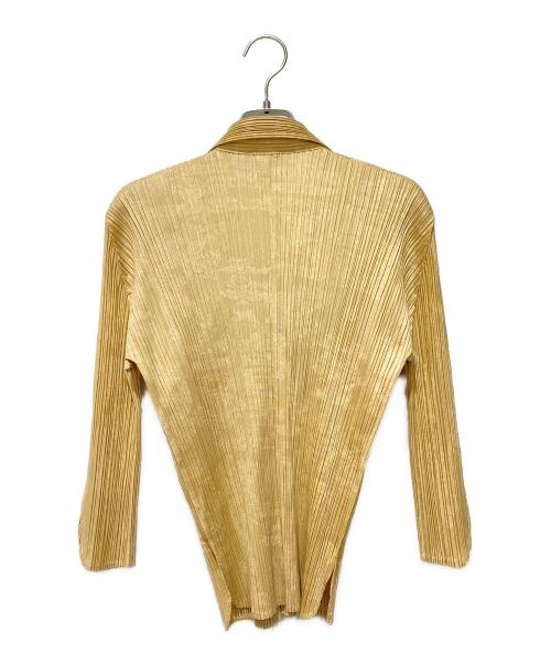 PLEATS PLEASE（プリーツプリーズ）PLEATS PLEASE (プリーツプリーズ) 総柄シャツ ベージュ サイズ:3の古着・服飾アイテム