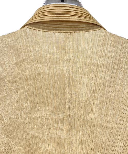 PLEATS PLEASE（プリーツプリーズ）PLEATS PLEASE (プリーツプリーズ) 総柄シャツ ベージュ サイズ:3の古着・服飾アイテム