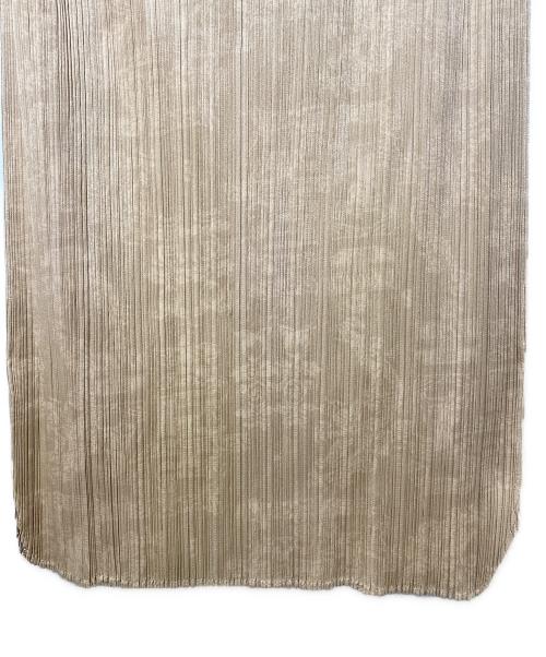 PLEATS PLEASE（プリーツプリーズ）PLEATS PLEASE (プリーツプリーズ) 総柄ロングスカート ベージュ サイズ:2の古着・服飾アイテム