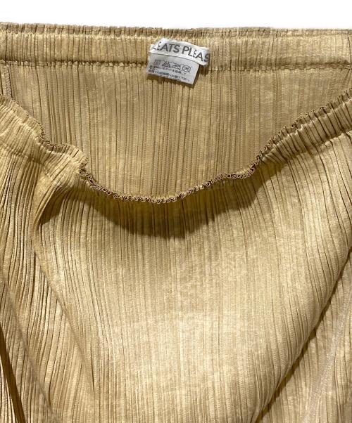 PLEATS PLEASE（プリーツプリーズ）PLEATS PLEASE (プリーツプリーズ) 総柄ロングスカート ベージュ サイズ:2の古着・服飾アイテム