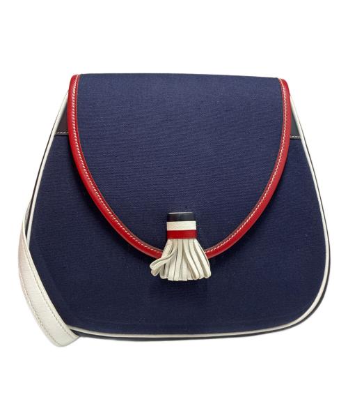 HERMES（エルメス）HERMES (エルメス) タッセル付きショルダーバッグ トリコロールカラーの古着・服飾アイテム