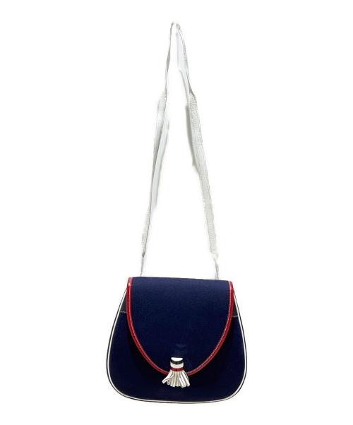 HERMES（エルメス）HERMES (エルメス) タッセル付きショルダーバッグ トリコロールカラーの古着・服飾アイテム