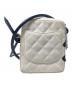 CHANEL (シャネル) カンボン/レザーショルダーバッグ ホワイト：160000円