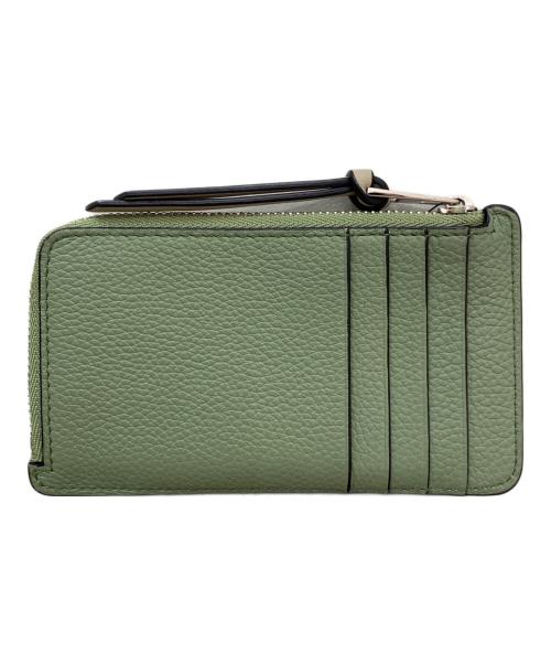 LOEWE（ロエベ）LOEWE (ロエベ) COIN CARDHOLDER グリーン×ブラウンの古着・服飾アイテム