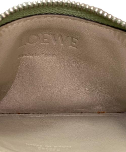 LOEWE（ロエベ）LOEWE (ロエベ) COIN CARDHOLDER グリーン×ブラウンの古着・服飾アイテム