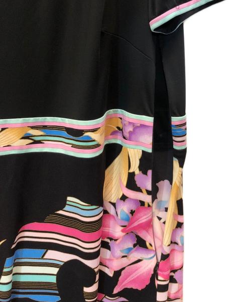 LEONARD（レオナール）LEONARD (レオナール) 花柄ワンピース ブラック サイズ:3の古着・服飾アイテム