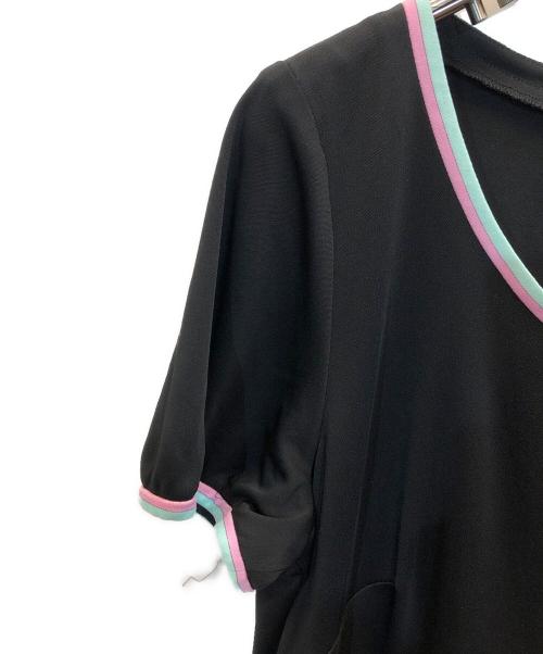 LEONARD（レオナール）LEONARD (レオナール) 花柄ワンピース ブラック サイズ:3の古着・服飾アイテム