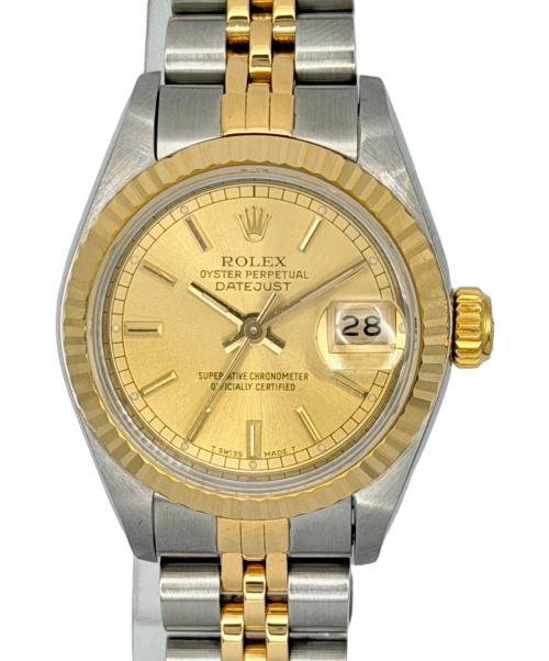 ROLEX（ロレックス）ROLEX (ロレックス) Datejust 26/デイトジャスト26 コンビ Ref.69173/レディデイトジャスト/腕時計/時計/シャンパンゴールド シャンパン文字盤 サイズ:26cm/17cmの古着・服飾アイテム