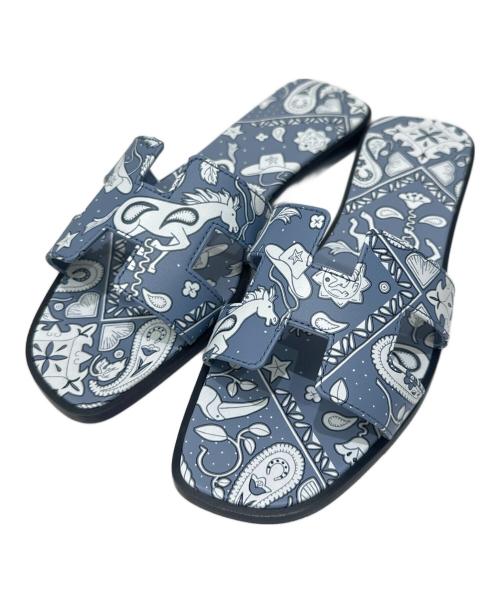 HERMES（エルメス）HERMES (エルメス) サンダル ブルー サイズ:37 未使用品の古着・服飾アイテム