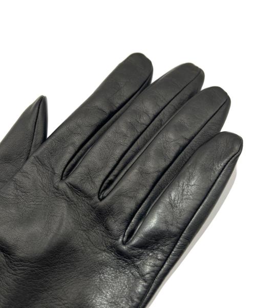 CHANEL（シャネル）CHANEL (シャネル) チェーンレザーグローブ ブラック サイズ:7 1/2 未使用品の古着・服飾アイテム