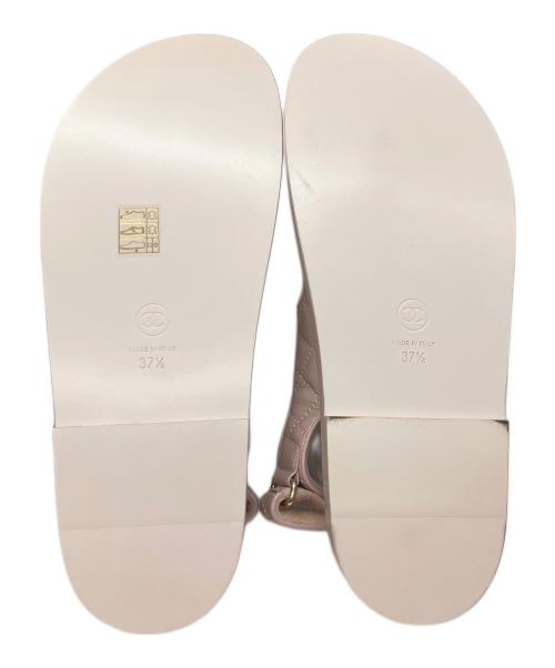 CHANEL（シャネル）CHANEL (シャネル) ココマーク マトラッセ スポーツサンダル ピンク サイズ:37 1/2 未使用品の古着・服飾アイテム