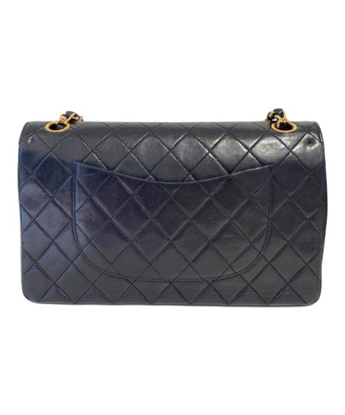 CHANEL（シャネル）CHANEL (シャネル) マトラッセ25 Wフラップチェーンショルダーバッグ ブラック サイズ:25の古着・服飾アイテム