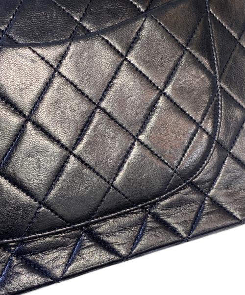 CHANEL（シャネル）CHANEL (シャネル) マトラッセ25 Wフラップチェーンショルダーバッグ ブラック サイズ:25の古着・服飾アイテム
