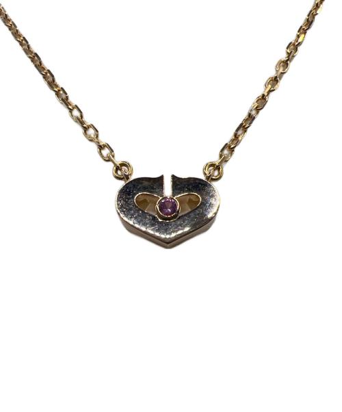 Cartier（カルティエ）Cartier (カルティエ) Cハート　ピンクサファイアネックレス サイズ:-の古着・服飾アイテム