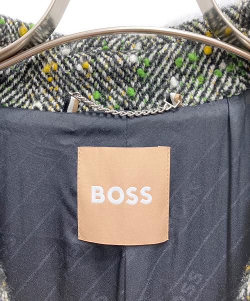 BOSS（ボス）BOSS (ボス) ツイードコート ブラック サイズ:36の古着・服飾アイテム