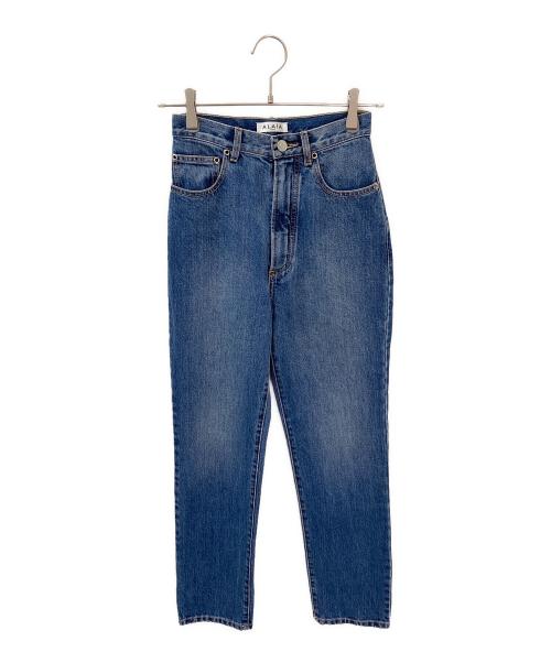 ALAIA（アライア）ALAIA (アライア) ブルー ハイウエスト ストレートジーンズ インディゴ サイズ:36の古着・服飾アイテム
