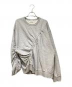 DRIES VAN NOTENドリスヴァンノッテン）の古着「ギャザープリントスウェット」｜グレー