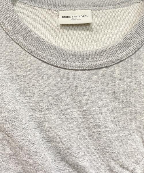 DRIES VAN NOTEN（ドリスヴァンノッテン）DRIES VAN NOTEN (ドリスヴァンノッテン) ギャザープリントスウェット グレー サイズ:Mの古着・服飾アイテム