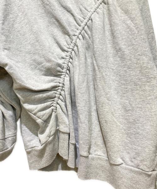 DRIES VAN NOTEN（ドリスヴァンノッテン）DRIES VAN NOTEN (ドリスヴァンノッテン) ギャザープリントスウェット グレー サイズ:Mの古着・服飾アイテム