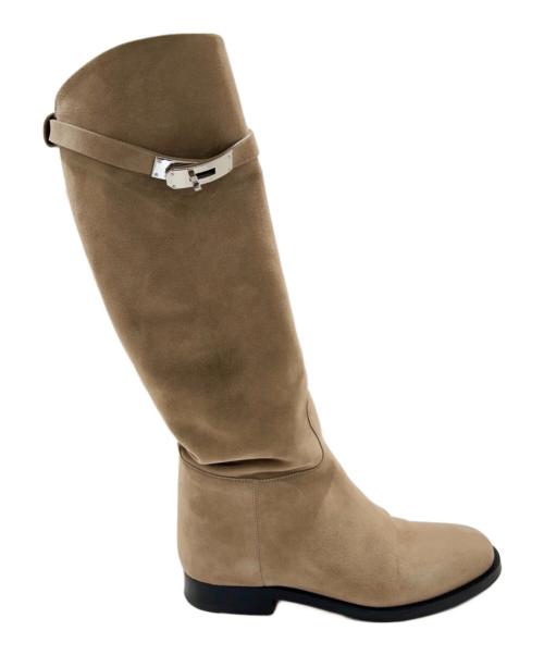 HERMES（エルメス）HERMES (エルメス) ロングブーツ ベージュ サイズ:36　1/2の古着・服飾アイテム