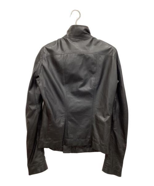 RICK OWENS（リックオウエンス）RICK OWENS (リックオウエンス) レザージャケット ブラック サイズ:SIZE 50の古着・服飾アイテム