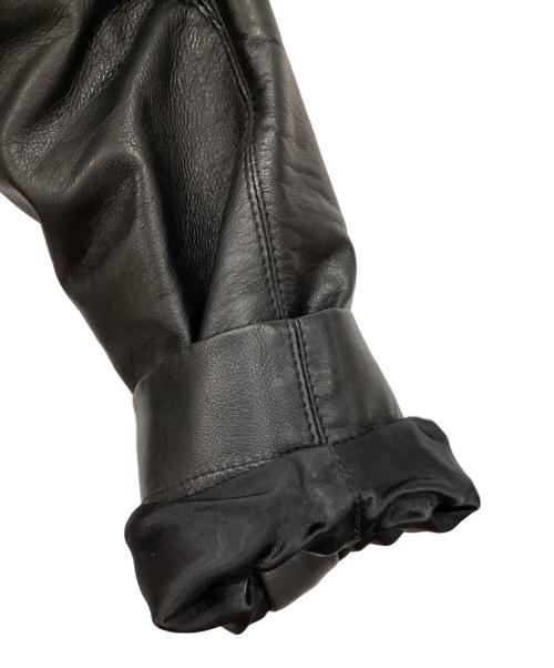 RICK OWENS（リックオウエンス）RICK OWENS (リックオウエンス) レザージャケット ブラック サイズ:SIZE 50の古着・服飾アイテム