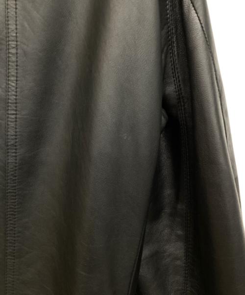 RICK OWENS（リックオウエンス）RICK OWENS (リックオウエンス) レザージャケット ブラック サイズ:SIZE 50の古着・服飾アイテム