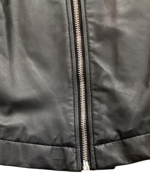 RICK OWENS（リックオウエンス）RICK OWENS (リックオウエンス) レザージャケット ブラック サイズ:SIZE 50の古着・服飾アイテム