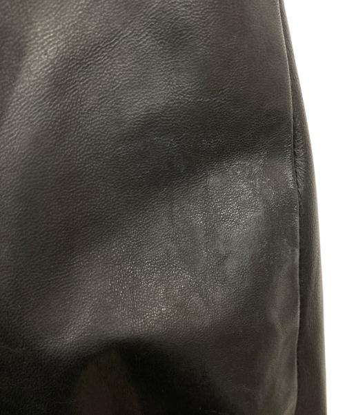 RICK OWENS（リックオウエンス）RICK OWENS (リックオウエンス) レザージャケット ブラック サイズ:SIZE 50の古着・服飾アイテム