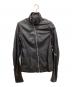 RICK OWENS（リックオウエンス）の古着「レザージャケット」｜ブラック