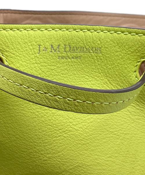 J&M DAVIDSON（ジェイ＆エム デヴィッドソン）J&M DAVIDSON (ジェイ＆エム デヴィッドソン) レザーハンドバッグ イエローの古着・服飾アイテム