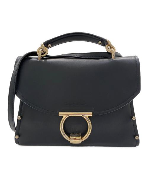 Salvatore Ferragamo（サルヴァトーレ フェラガモ）Salvatore Ferragamo (サルヴァトーレ フェラガモ) 2WAYハンドルバッグ ブラック サイズ:-の古着・服飾アイテム