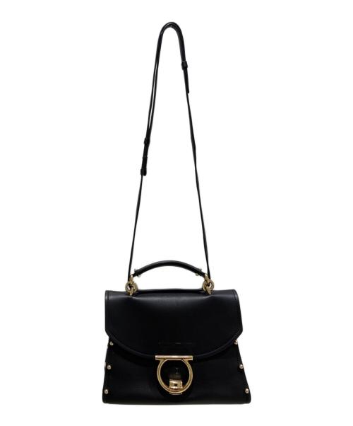 Salvatore Ferragamo（サルヴァトーレ フェラガモ）Salvatore Ferragamo (サルヴァトーレ フェラガモ) 2WAYハンドルバッグ ブラック サイズ:-の古着・服飾アイテム