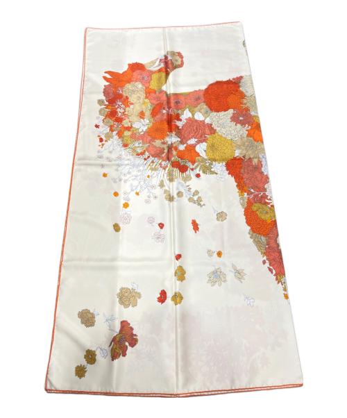 HERMES（エルメス）HERMES (エルメス) カレ140 オフホワイト×オレンジ サイズ:140 未使用品の古着・服飾アイテム