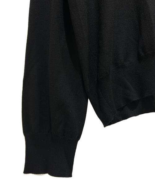 HERMES（エルメス）HERMES (エルメス) トリム ニットカーディガン ブラック サイズ:XL 未使用品の古着・服飾アイテム