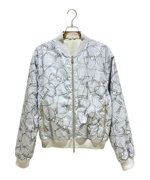 HERMES（エルメス）HERMES (エルメス) リバーシブルブルゾン グレー サイズ:52の古着・服飾アイテム