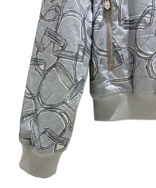 HERMES（エルメス）HERMES (エルメス) リバーシブルブルゾン グレー サイズ:52の古着・服飾アイテム