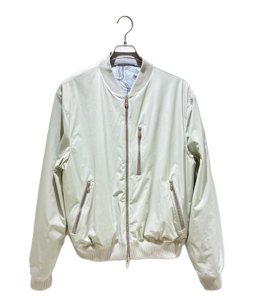 HERMES（エルメス）HERMES (エルメス) リバーシブルブルゾン グレー サイズ:52の古着・服飾アイテム