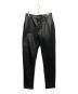 GUCCI（グッチ）の古着「Cowhide カウレザーテーパード トラウザーパンツ」｜ブラック