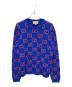 GUCCI（グッチ）の古着「GGウールニット」｜ブルー×オレンジ