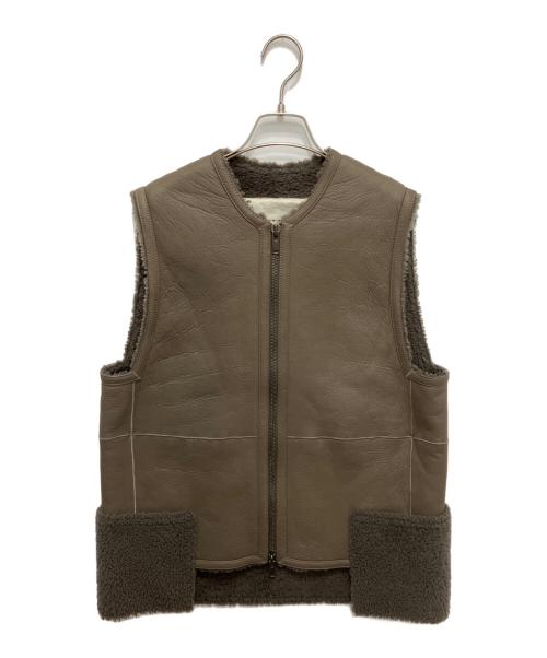 toogood（トゥーグッド）toogood (トゥーグッド) レザーベスト ブラウン サイズ:Mの古着・服飾アイテム