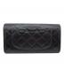 CHANEL (シャネル) キャビアスキンロングウォレット ブラック サイズ:-：190000円