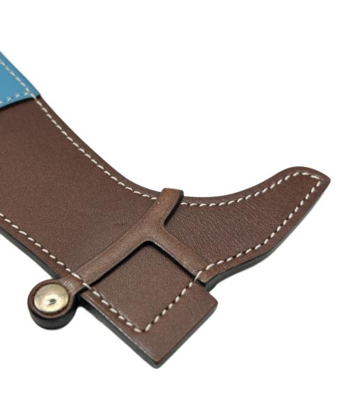HERMES（エルメス）HERMES (エルメス) Paddock Boot charm パドックブーツチャーム/ブルーデュノール×ショコラ/ヴォースイフト×ヴォーバトラー/ ブラウンの古着・服飾アイテム