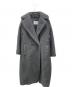 MaxMara（マックスマーラ）の古着「テディベアロングコート」｜グレー