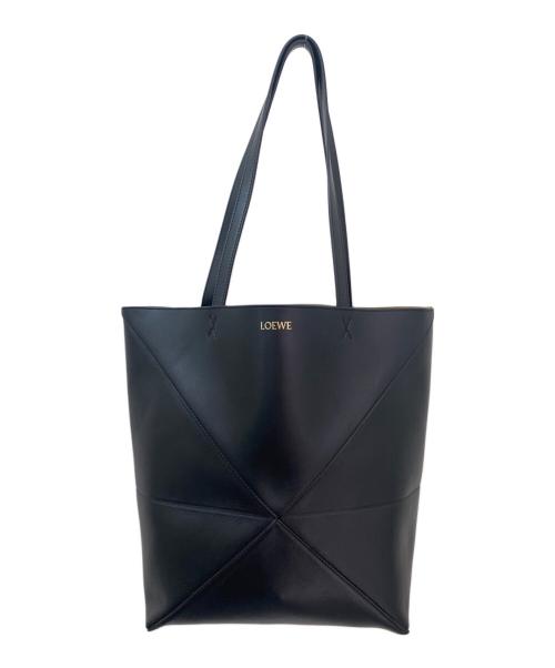 LOEWE（ロエベ）LOEWE (ロエベ) パズルフォルド トート （シャイニーカーフ） ブラック サイズ:ミディアムの古着・服飾アイテム