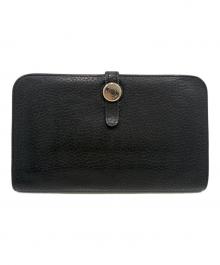 HERMES（エルメス）の古着「ドゴンGM/長財布/トリヨンクレマンス/□M刻印」｜ブラック