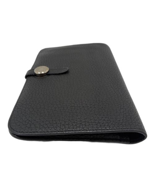 HERMES（エルメス）HERMES (エルメス) ドゴンGM/長財布/トリヨンクレマンス/□M刻印 ブラック サイズ:GMの古着・服飾アイテム