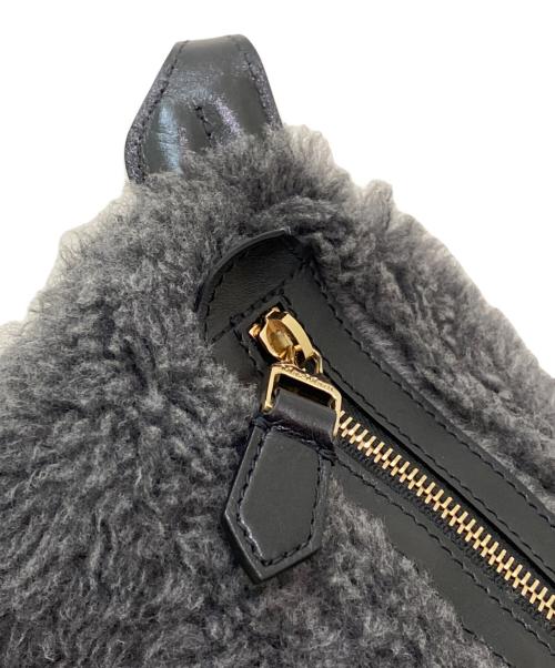 MaxMara（マックスマーラ）MaxMara (マックスマーラ) テディベアショルダーバッグ グレーの古着・服飾アイテム