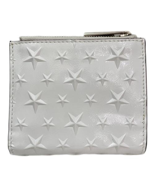 JIMMY CHOO（ジミーチュウ）JIMMY CHOO (ジミーチュウ) HANNI STAR COMPACT WALLET ホワイトの古着・服飾アイテム