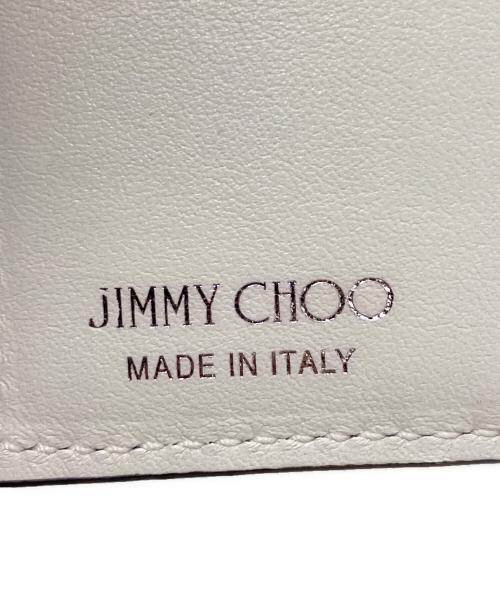JIMMY CHOO（ジミーチュウ）JIMMY CHOO (ジミーチュウ) HANNI STAR COMPACT WALLET ホワイトの古着・服飾アイテム